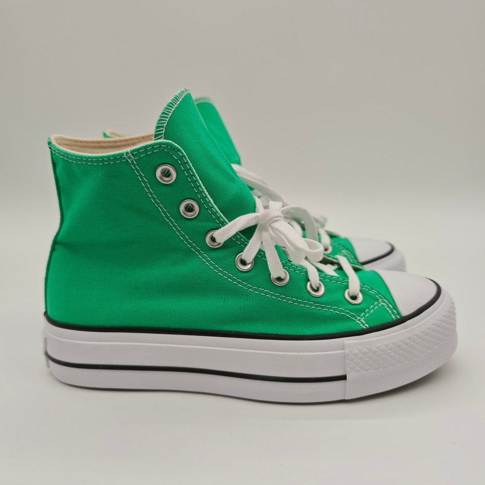 New Converse Chuck Taylor All Star Lift Platform Green High Top Sneakers W7.5